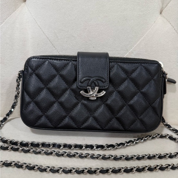 CHANEL Handbags - Chanel Black Quilted Leather crossbody Bag